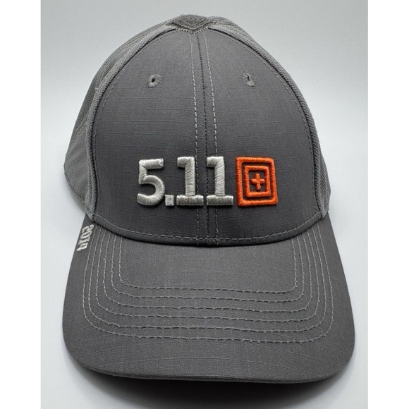 5.11 Tactical Other - 5.11 Tactical Adjustable Hat Cap Adult Gray Orange 2014 Outdoor Basic Mens